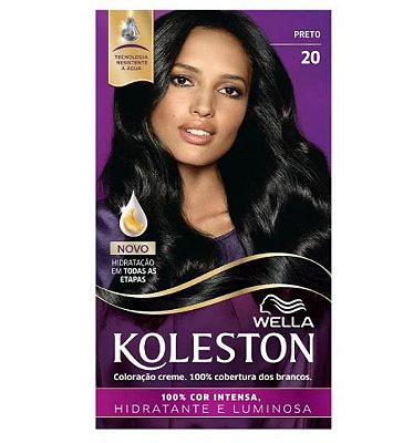 COLORAÇÃO CREME PRETO 20 KOLESTON