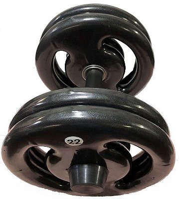 Kit Dumbbell Emborrachado - Par do 12 ao 40