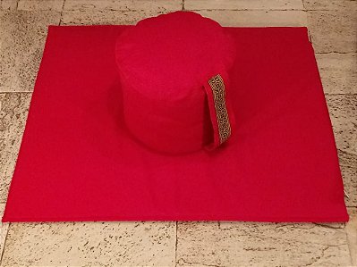 Kit Zafu + Zabuton Vermelhol