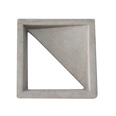 Elemento Vazado Cobogó Triângulo 30,5 x 30,5 x 8cm - Concreto Natural / m2