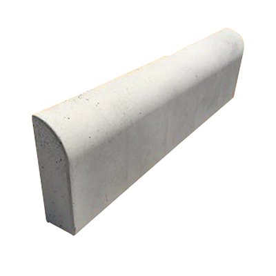 Meio Fio de Concreto Boleado 45° - 80 X 25 X 8 CM - Guia de Concreto