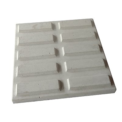 Piso de Concreto Rampa 10 Retângulos Cinza 20 X 20 X 2 cm / m2
