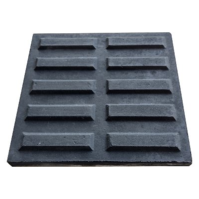 Piso de Concreto Rampa 10 Retângulos 20 X 20 X 2 - Preto / m2