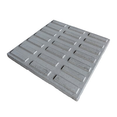 Piso de Concreto Rampa 21 Retângulos 30 X 30 X 2,5 cm - Cinza / m2
