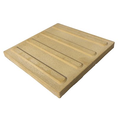 Piso Tátil Direcional Amarelo Concreto 30 X 30 X 2,5 cm / m2