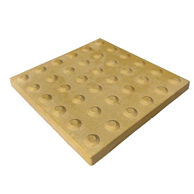 Piso Tátil Alerta Amarelo Concreto 30 X 30 X 2,5 cm / m2