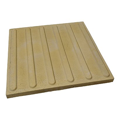 Piso Tátil Direcional Amarelo Concreto 45 X 45 X 3 cm / m2