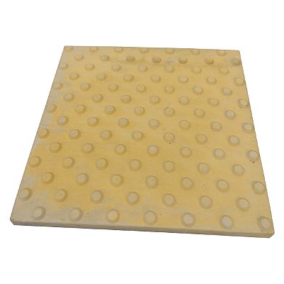 Piso Tátil Alerta Amarelo Concreto 45 X 45 X 3 cm / m2