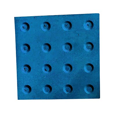 Piso Tátil Alerta Azul Concreto 20 X 20 X 1,8 cm / m2