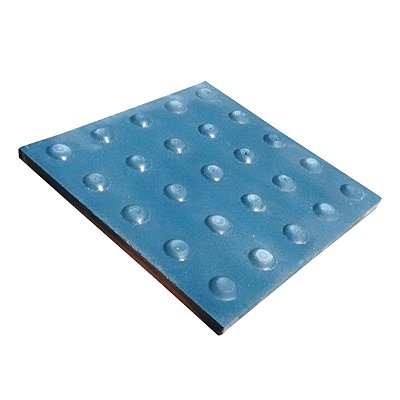 Piso Tátil Alerta Azul Concreto 25 X 25 X 2 cm / m2