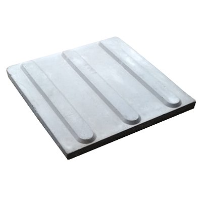 Piso Tátil Direcional Cinza Concreto 25 X 25 X 2 cm / m2
