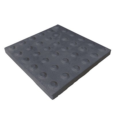 Piso Tátil Alerta Preto Concreto 30 X 30 X 2,5 cm / m2