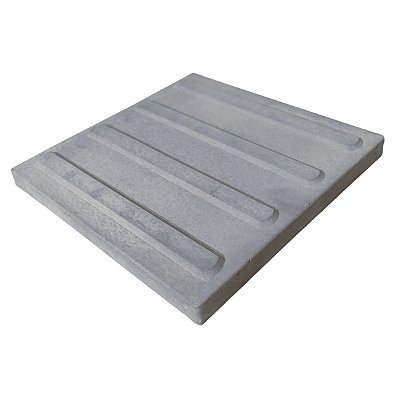 Piso Tátil Direcional Cinza Concreto 30 X 30 X 2,5 cm / m2