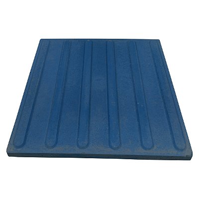 Piso Tátil Direcional Azul Concreto 45 X 45 X 3 cm / m2