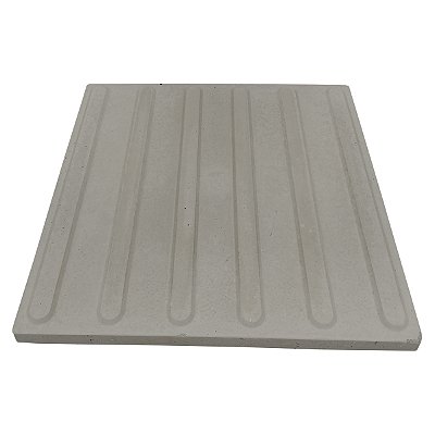 Piso Tátil Direcional Cinza Concreto 45 X 45 X 3 cm / m2