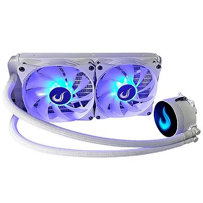 Water Cooler Rise Mode Gamer Branco RGB 240mm Para Resfriamento De Pc Gamer