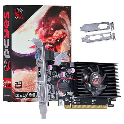 Placa de Video R5 230 Amd Radeon 2GB Low Profile - Pcyes