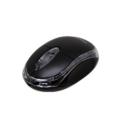 Mouse Óptico Basic Neon USB 800dpi Preto Mymax Custo-benefício