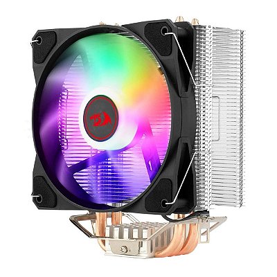 Cooler Processador Rainbow Redragon Tyr 120mm Hidráulico LED Intel/AMD Preto