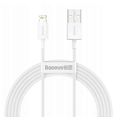 Cabo Para iPhone Baseus Superior Series 2 Metros Branco