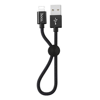 Cabo Para iPhone 25cm X35 Hoco Fast Charge Preto