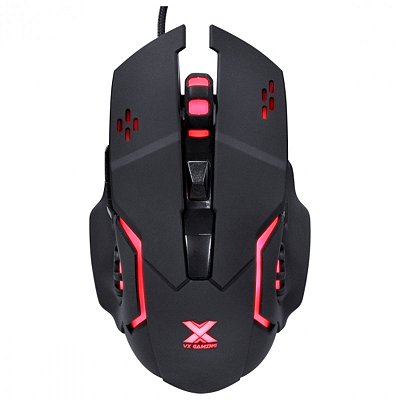 Mouse Gamer Galatica 2400 Dpi Led Cabo Reforçado 1,8m Vermelho