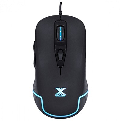 Mouse Gamer Preto Led Rgb 3200 Dpi Usb Com Fio Reforçado