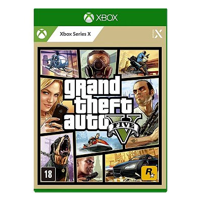 Jogo GTA V Grand Theft Auto V Xbox Series X Mídia Fisica