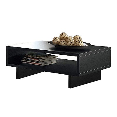 Mesa De Centro Sala de Estar Rack - Com Nicho porta Revistas - 65cm