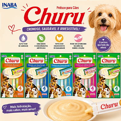 Petisco para Cães Churu 56g Inaba | Vários Sabores