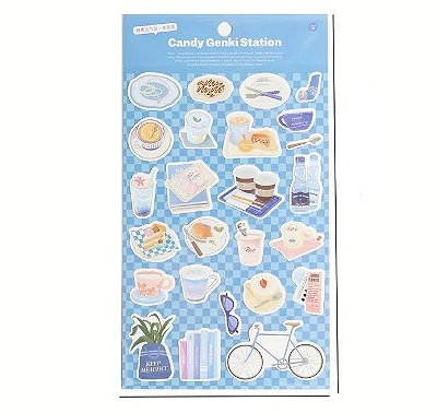 Cartela de Adesivos Verão 1