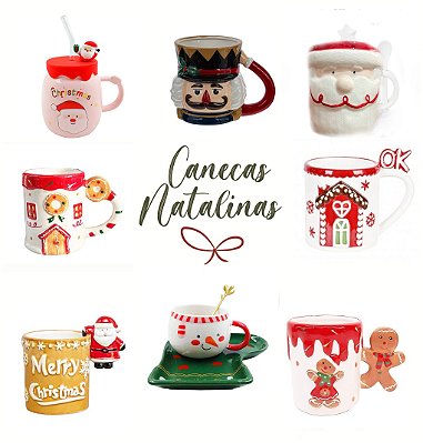 Canecas Natalinas Personagens