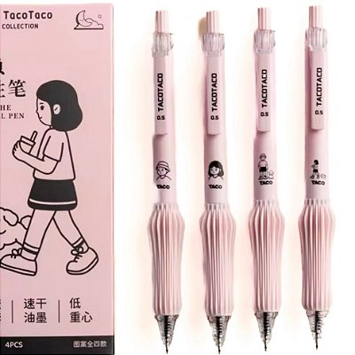 Caneta Taco Taco Rosa