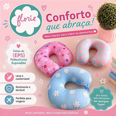 Almofada de Pescoço Viagem Floriê