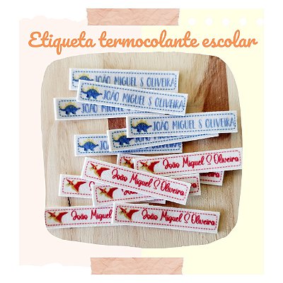 Etiqueta termocolante personalizada 1x5cm - 100 unidades