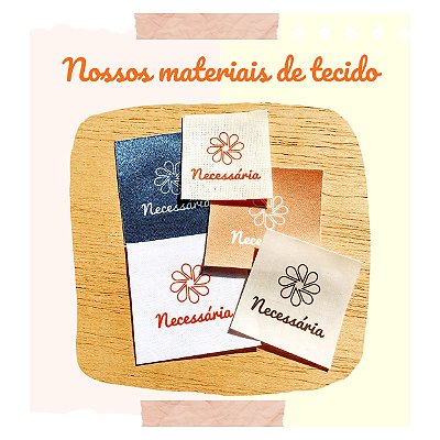 Etiqueta personalizada 3x4cm - 100 unidades