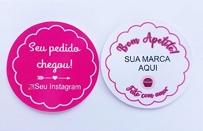 Adesivos Personalizado Para Embalagens 3x3cm 100un