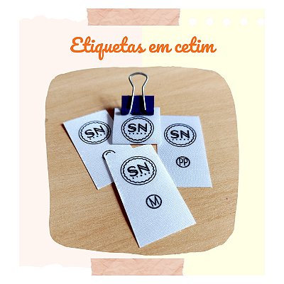 Etiqueta personalizada 2x4,5cm - 100 unidades