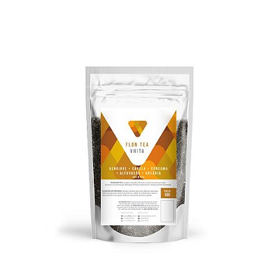 Flon Tea - Chá de Gengibre, Canela, Cúrcuma, Alfavacão e Uncária (50g)