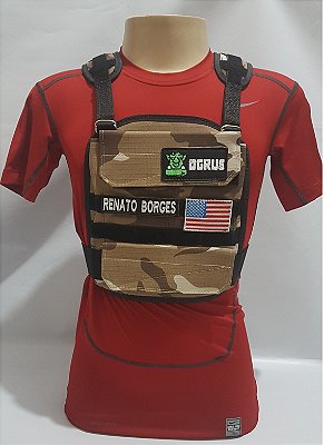 Colete de peso - OGRUS até 10 kg - CHOQUE DESERT - Fita Preta