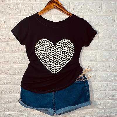 T-shirt Mini Corações