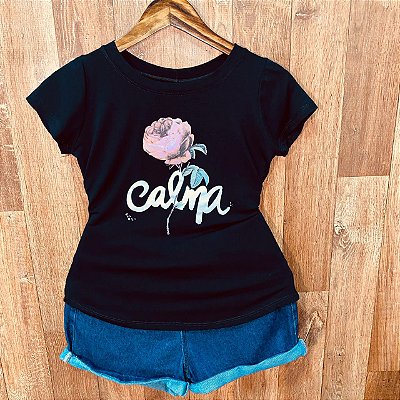 T-shirt Calma Rosas