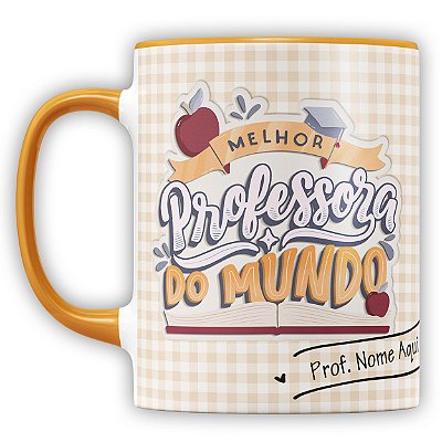 Caneca Personalizada Professor Com Carinho (com Nome)