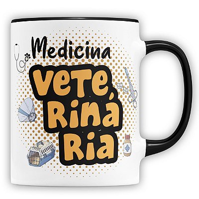 Caneca Personalizada Profissão Medicina Veterinária (Com Nome)