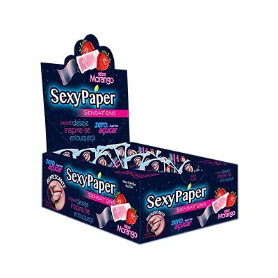 Sexy Paper - 12 Blister - 20 Lâminas Cada - Morango