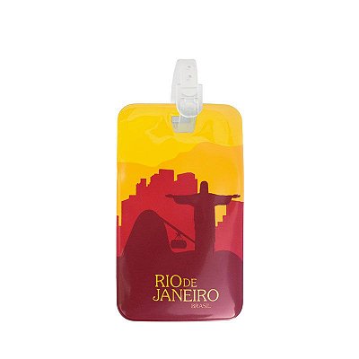 Identificador de bagagem PVC vermelho - Rio de Janeiro