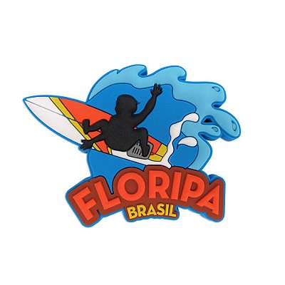 Imã de geladeira surfista - Florianópolis