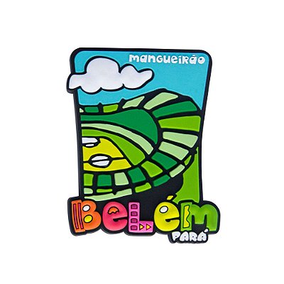 Imã de geladeira mangueirão - Belém