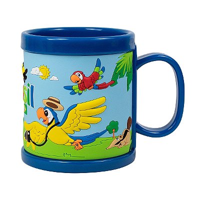 Caneca em PVC Brasil - Azul ou Rosa