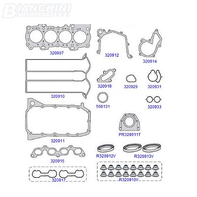 JOGO JUNTAS MOTOR FORD TARANTO 320900 COURIER-FIESTA